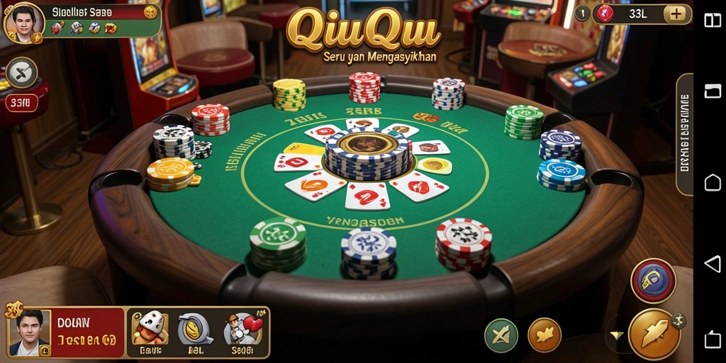 Screenshot utama 33L menampilkan keseruan gameplay QiuQiu.