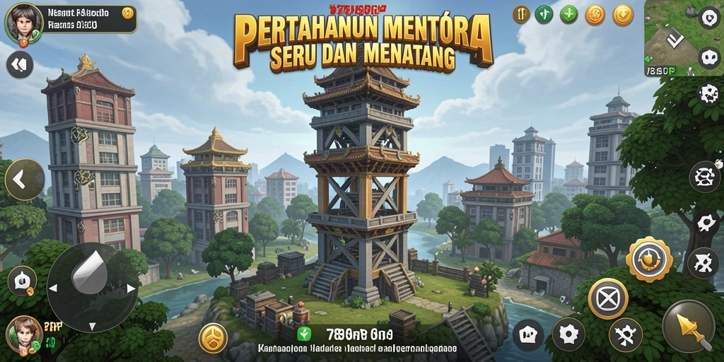 Screenshot utama 789RP menunjukkan aksi menara pertahanan yang mendebarkan.