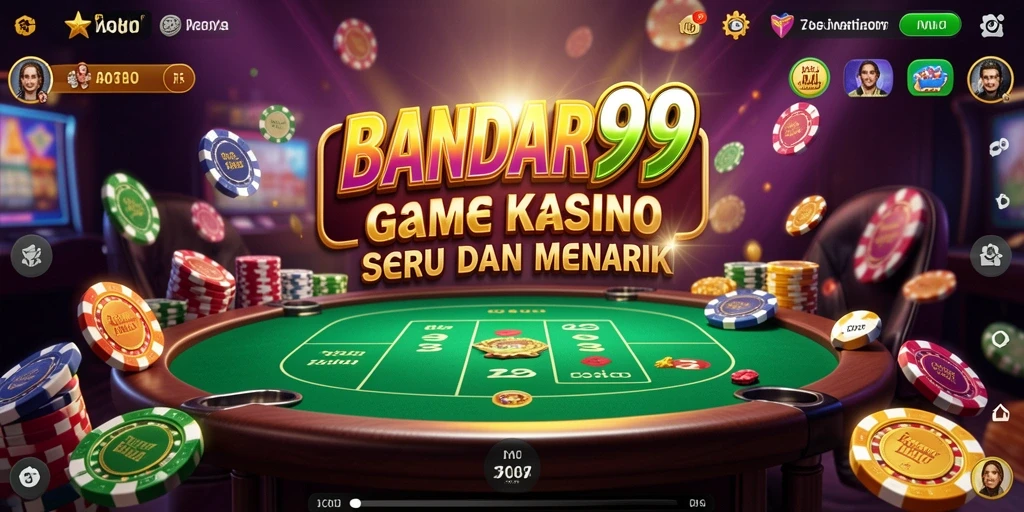Tampilan utama BANDAR99 yang menunjukkan permainan Kasino yang menarik.