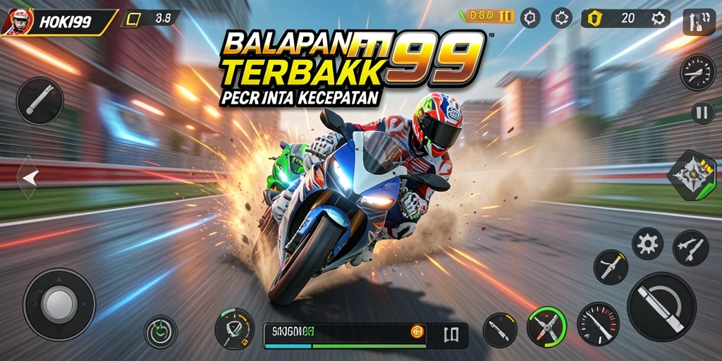 Tampilan gameplay seru dengan kecepatan tinggi di HOKI99.
