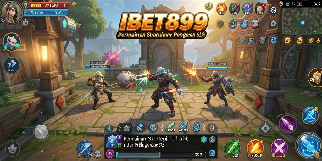 Menampilkan aksi seru dalam gameplay SLG IBET899.