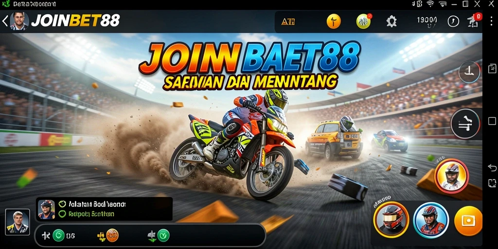 Screenshot utama dari gameplay Racing di JOINBET88.