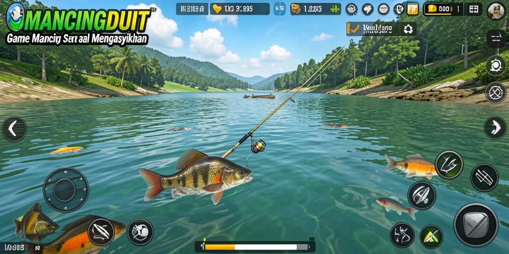 Tampilan gameplay MANCINGDUIT yang mengasyikkan dan penuh warna.
