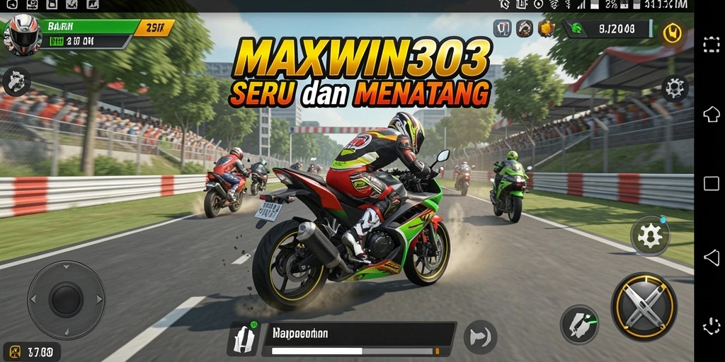 Gameplay balapan motor yang seru dan mendebarkan di MAXWIN303.