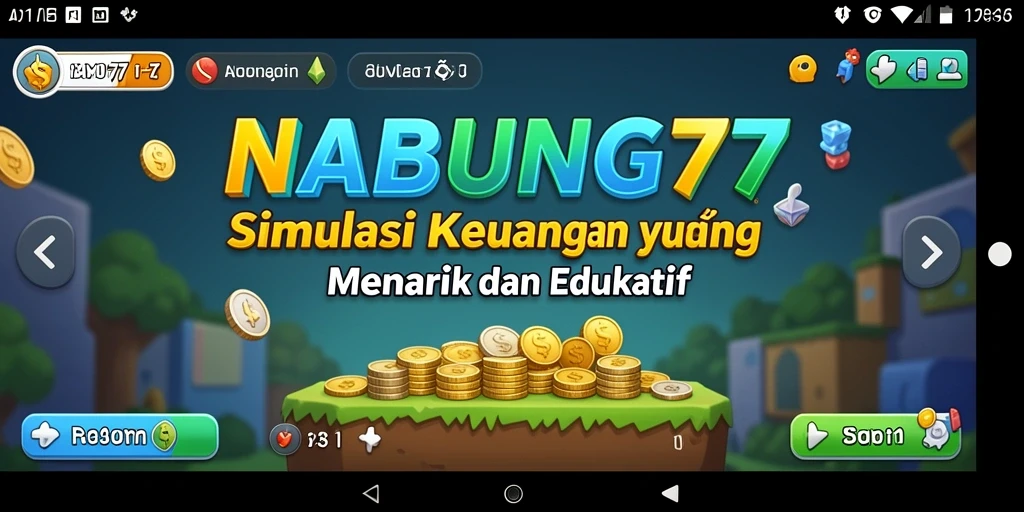 Screenshot menampilkan berbagai skenario pengelolaan keuangan dalam NABUNG77.