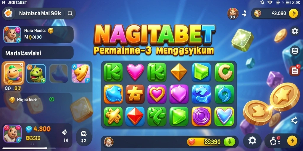 Tampilan gameplay NAGITABET yang penuh warna dan seru.