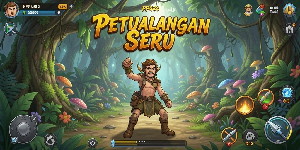 Tangkapan layar PP444 menampilkan aksi petualangan yang mendebarkan.