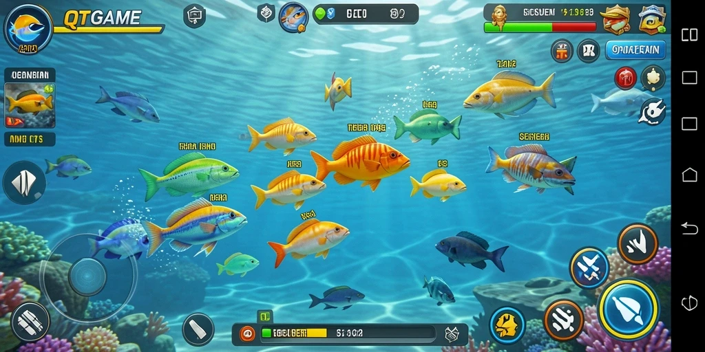 Screenshot gameplay Tembak Ikan di QTGAME yang menarik.