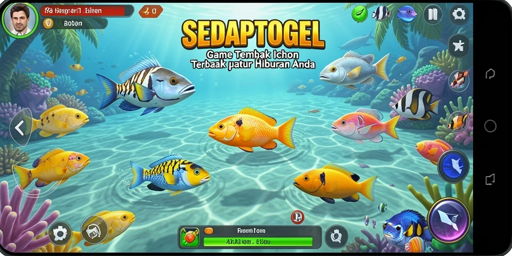 Tampilan menarik dari gameplay Tembak Ikan di SEDAPTOGEL.