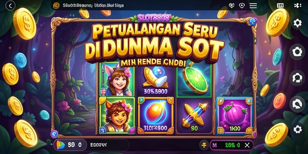 Tampilan gameplay SLOT8808 yang penuh petualangan dan tantangan.