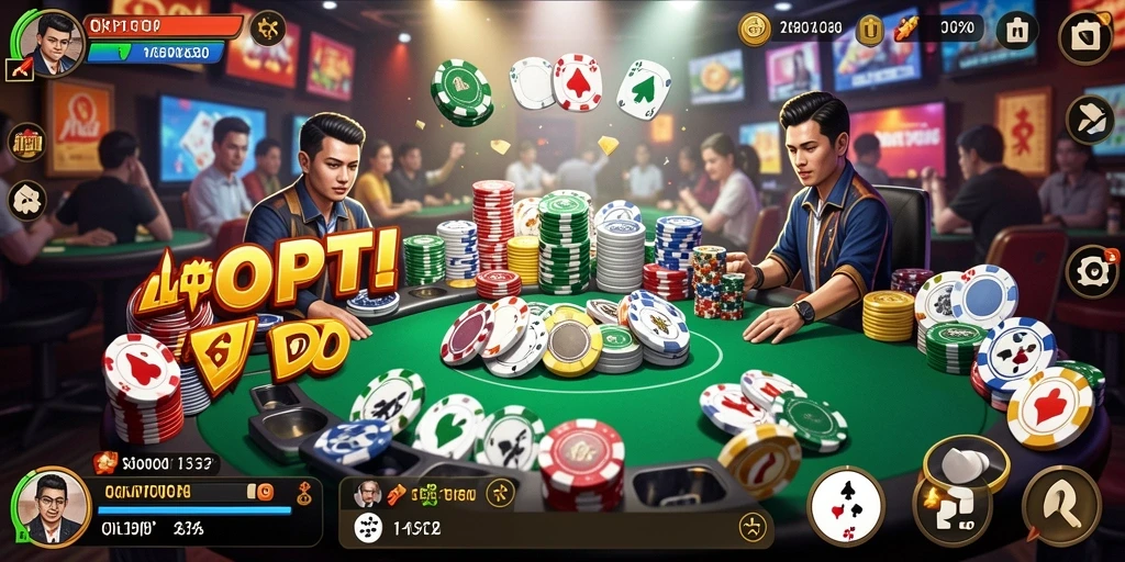 Tampilan gameplay seru dari QiuQiu di TOP1TOTO.