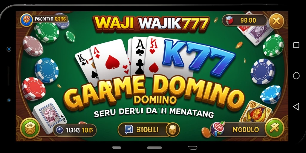 Screenshot gameplay WAJIK777 yang menunjukkan keseruan bermain Domino.